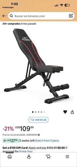 FLYBIRD Adjustable Bench, Utility Weight Bench for Full-Body Training, Multipurpose Foldable Incline Bench (Black)