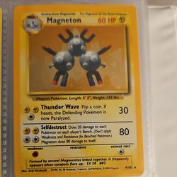 Vintage Magneton Pokemon Trading Card