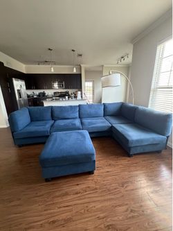 Blue Sectional Sofa Set-Moving Sale!