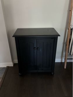 Black Storage Cabinet