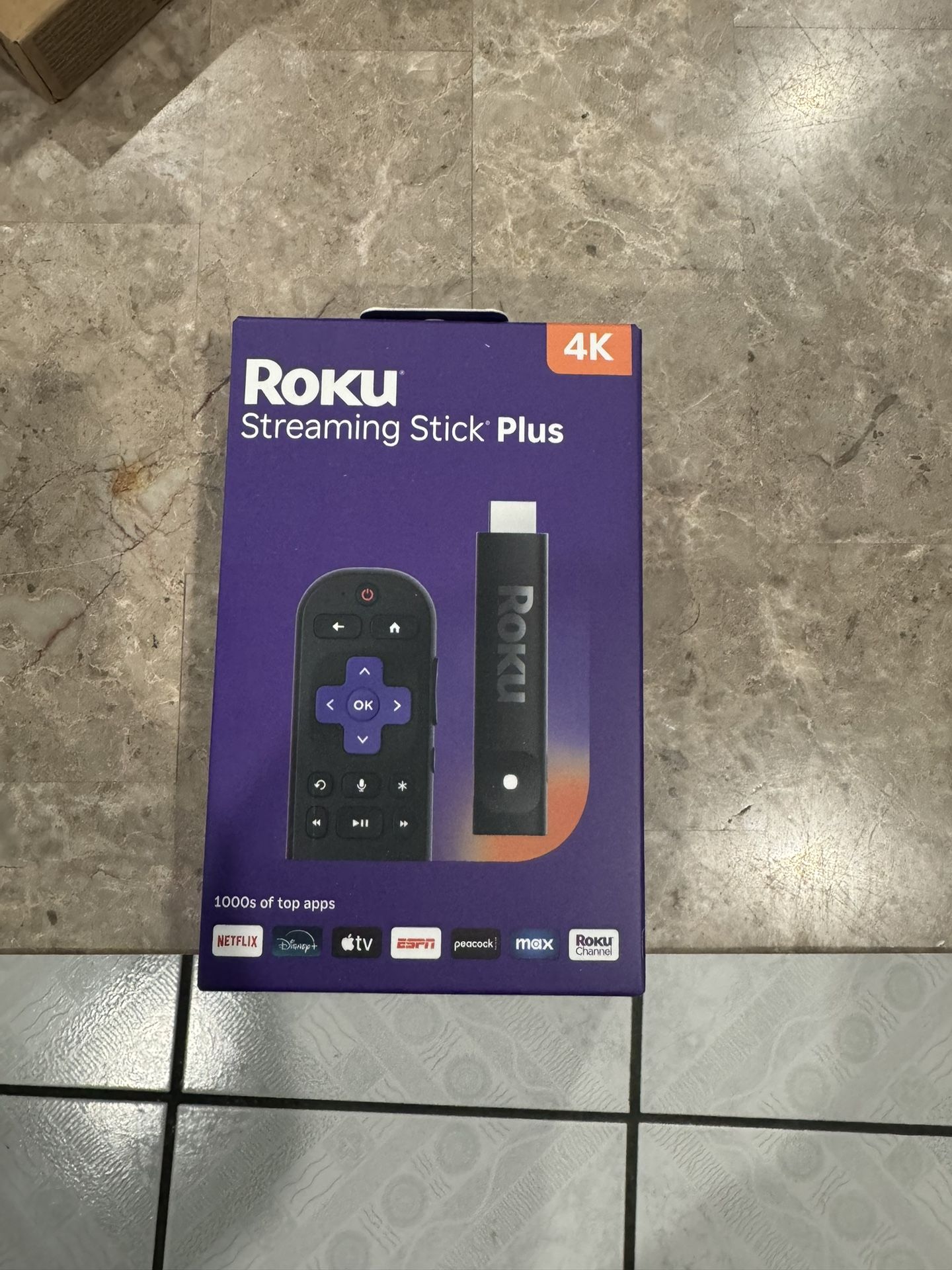 Roku Streaming Stick Plus 2025 - 4K & HDR Roku Streaming Device for TV with Voice Remote - Free & Live TV