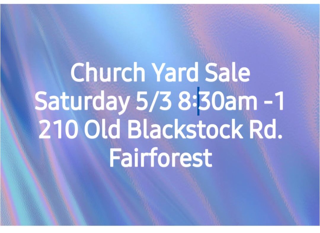 Church Yard Sale