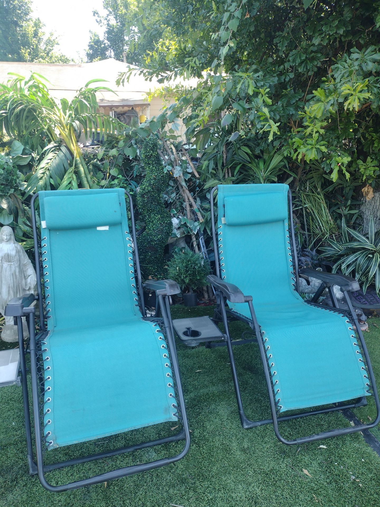 Par de sillas para sol reclinables las 2 x $75