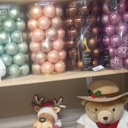 New Assortment Of Christmas Ornament 10/17 Per Container High Quality Shatter Proof 