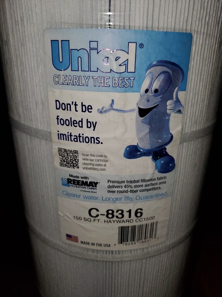 Unicel C-8316 150 Square Foot Media Replacement Pool Filter Cartridge with 215 Pleats, Compatible with Hayward Pool Products