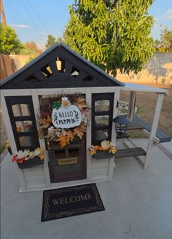 Custom Wooden Cottage Playhouse – $995