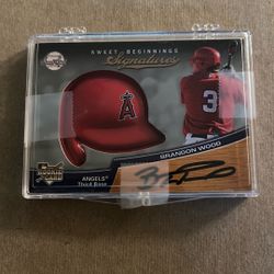 BRANDON WOOD 2007 Upper Deck Sweet Spot Beginnings Signatures #108 AUTO RC