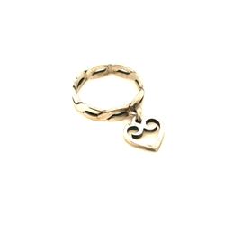 James Avery Braid Heart Dangle Pinky Ring