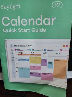 Skylight 15" Calendar