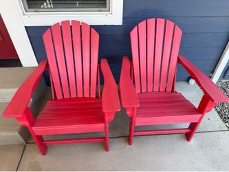 Adirondack chairs x2
