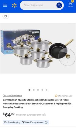 12-Piece Stainless Steel Cookware Set