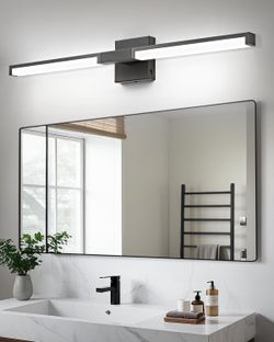 Black Modern Bathroom Light Fixture