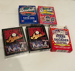 Vintage baseball playing cards lot
