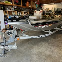 2004 Pro Team 165 Bass Tracker Boat And Trailer