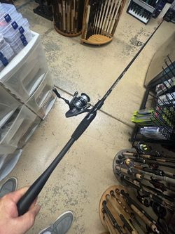 Murrieta 6th Sence / Bass Pro spinning fishing combo ready to fish.