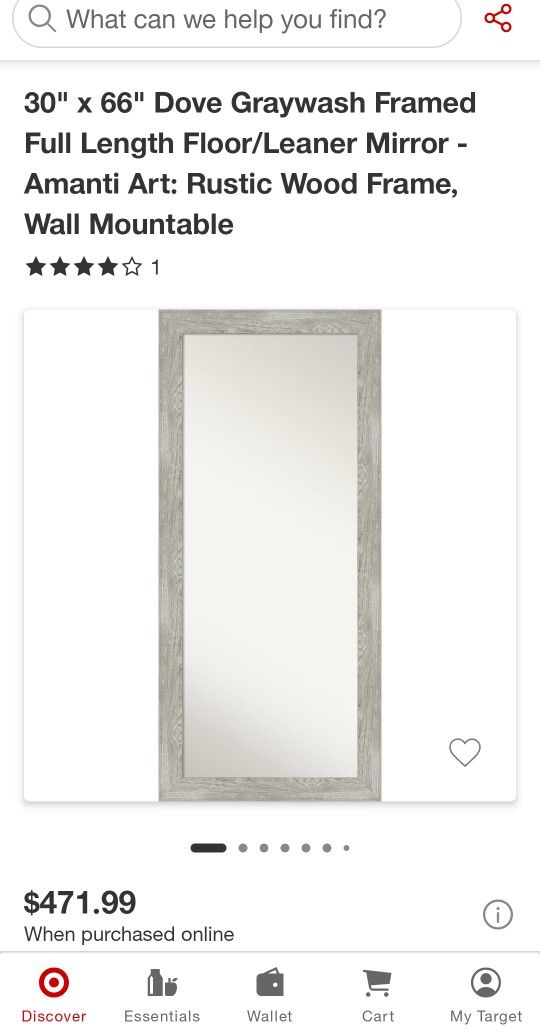 Amanti Art Floor Mirror Target🎯