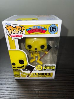 VAULTED LIMITED EDITION EXCLUSIVE GLOW IN DARK La Muerte Funko Pop #05 Board Games GITD Loteria