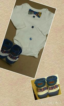 Superman newborn gift set
