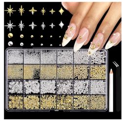 3D Star Nail Charms