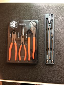 Snap on 1/4 extension set and matco pliers NEW!!!