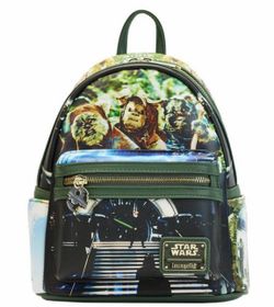 Disney Star Wars rare Return of the Jedi Loungefly faux leather mini backpack