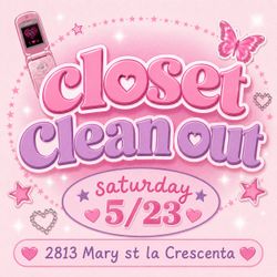 Closet Cleanout Yard Sale!