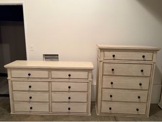 Shabby Chic Solid Wood Dresser Set
