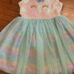 unicorn 🦄 dress size 3/4    ( bag 3/4 ) 
