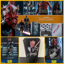 1/6 Hot Toys Darth Maul TMS024 Star Wars The Clone Wars Figure
