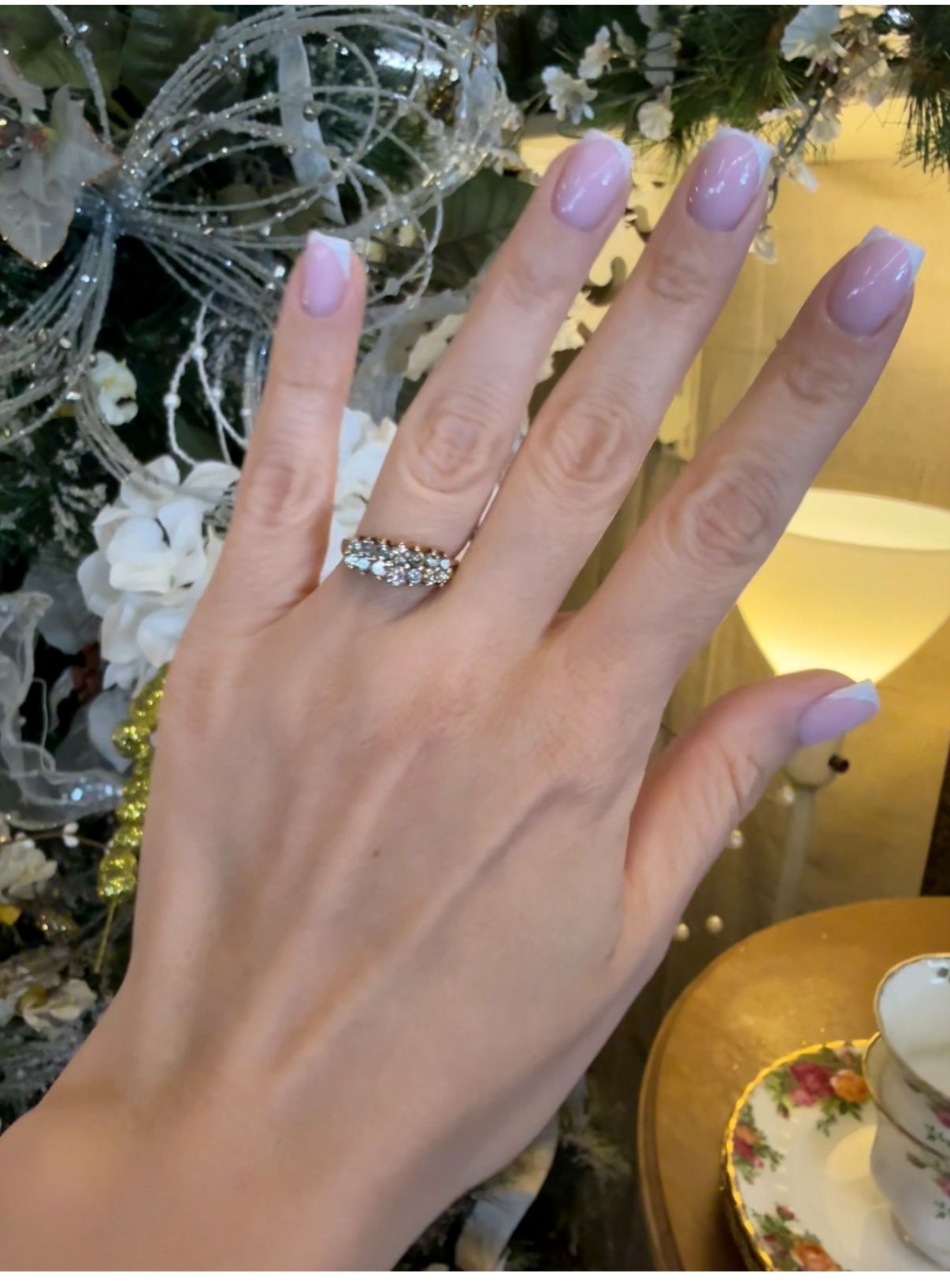 14K Gold Natural Diamonds Ring