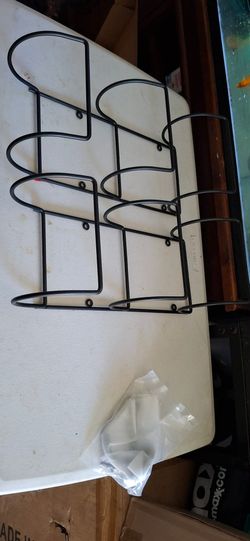 Black Metal Wire Wall Rack Organizer