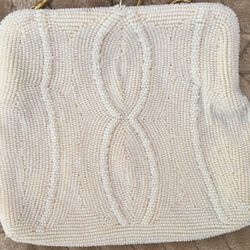 1960’s White Beaded Purse
