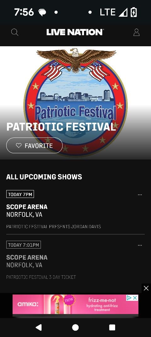 Patriotic Festival Pit Tickets Jordan Davis