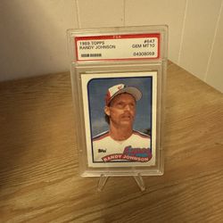 Randy Johnson 1989 Topps Rookie RC 647 PSA 10 GEM MINT Expos HOF