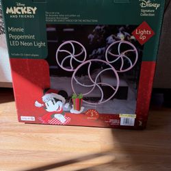 Mickey And Friends Minnie Peppermint LED neon Light 
