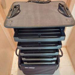 Crop in Style P3 Rolling Tote Craft Organizer 9 Tray Expandable Case
