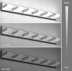 Chrome 6-Light Rotatable LED Vanity Light