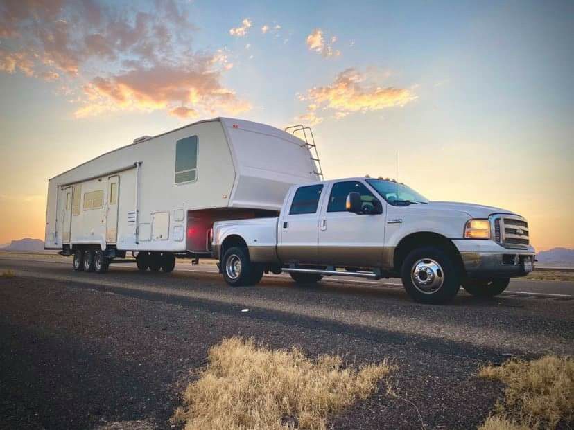 Forest River Serra Toy hauler and F350