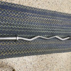 Barbell Curl Weightlifting Bar 4 Ft, Chrome curl con barra