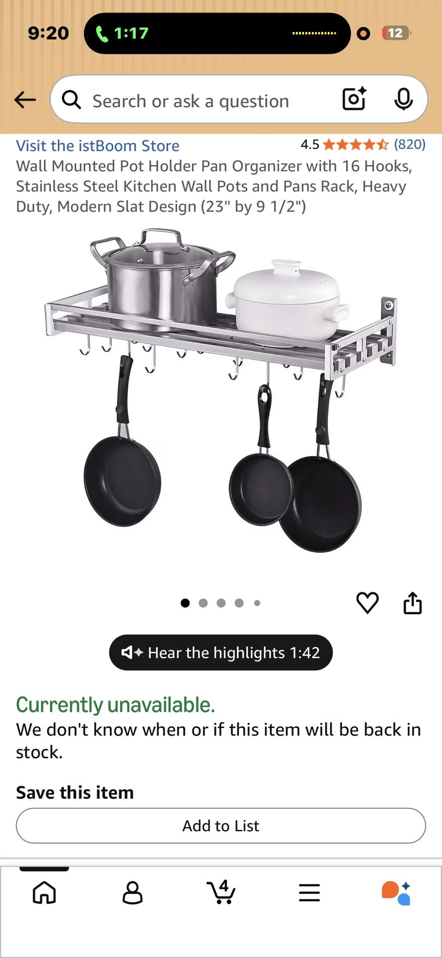 Istboom Wall Mounted Rack