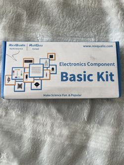 REXQualis Electronics Basic Kit w/Power Supply Module, Breadboard, Jumper Wire, LED,Resistor, comes with more than 300pcs sensors and components for f