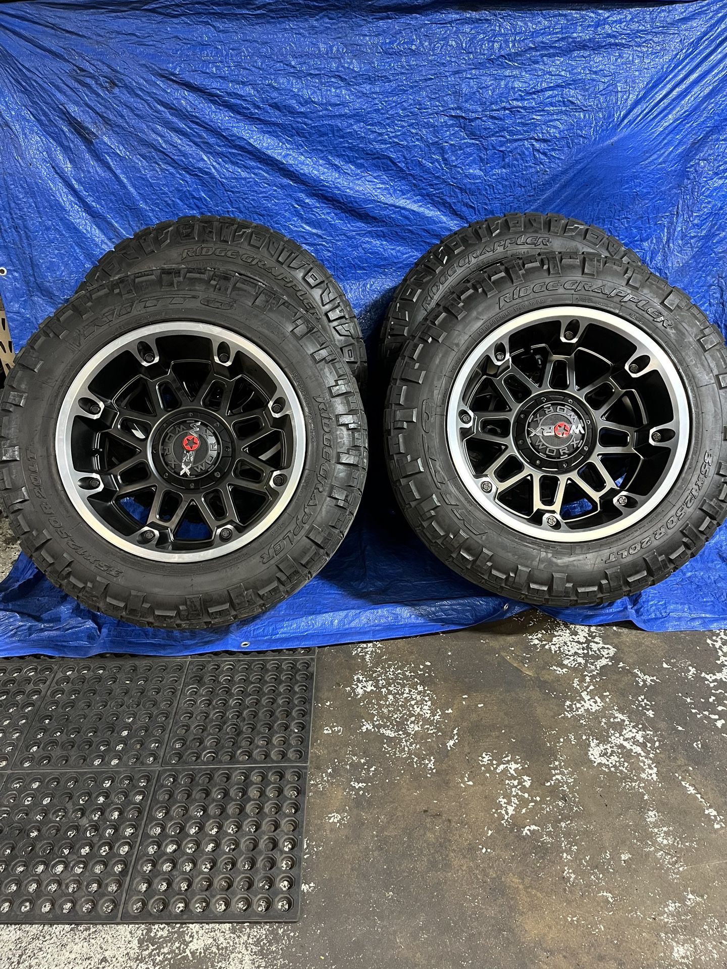 20x12 New Wheels 35” Good Used Tires Nitto 35x12.50r20 Bolt Pattern Dodge 5x5.5 Jeep 5x127 
