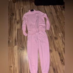 Pink nike jogging suit/sweat suit