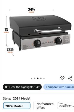 Blackstone 2-Burner Tabletop Griddle 2024
