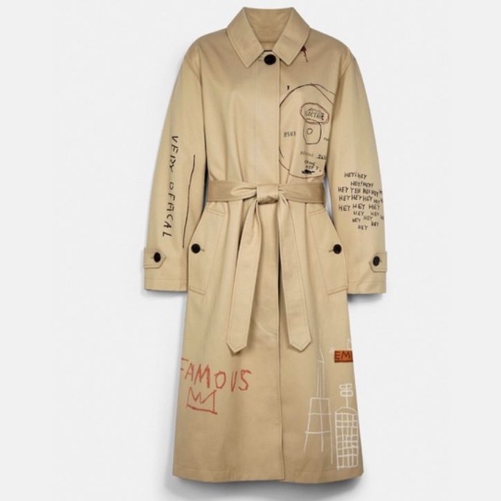 Jean-Michel Basquiat Trench Coat XS/S for Sale in Gilbert, AZ