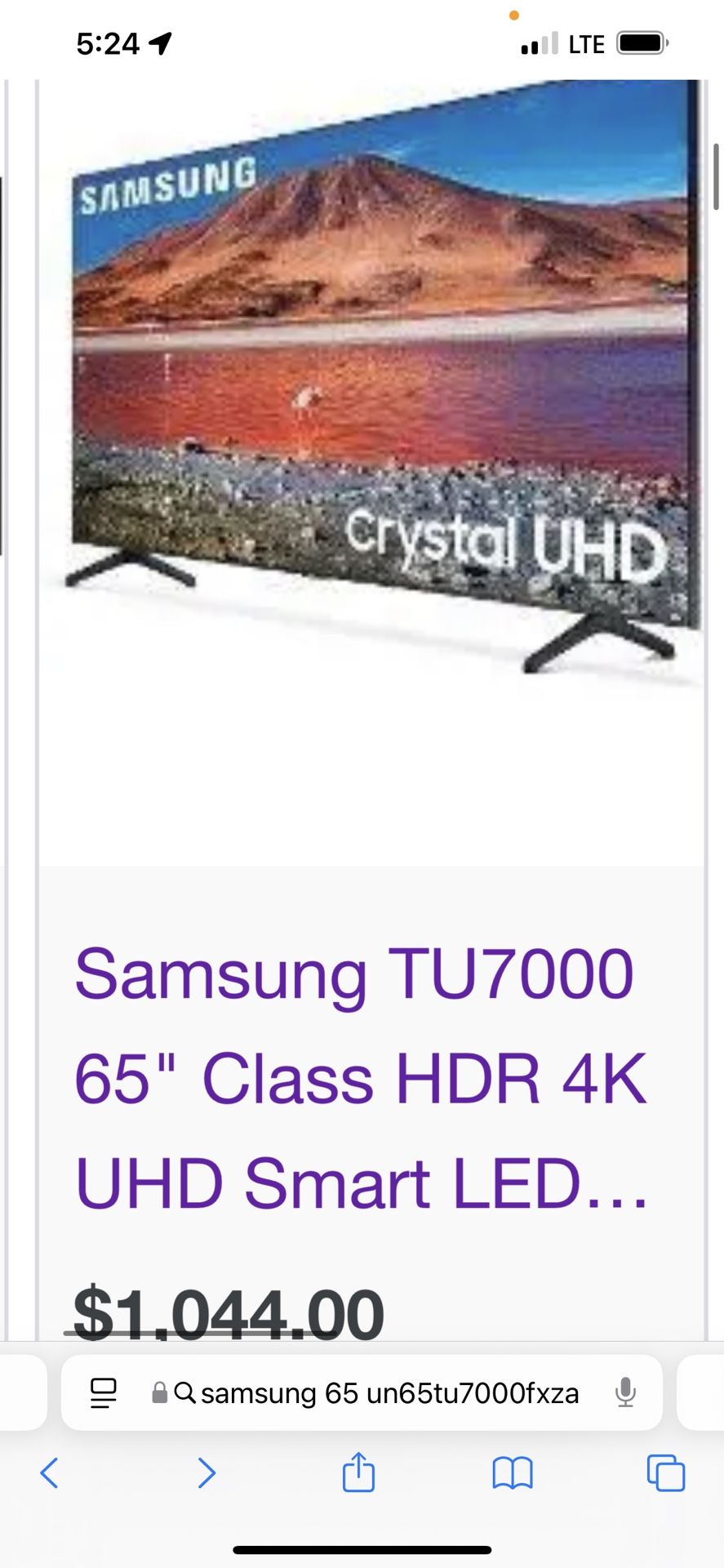65inch Samsung UTC/Zox Surround Sound /sub