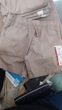 School uniform shorts.  Blue and khaki
