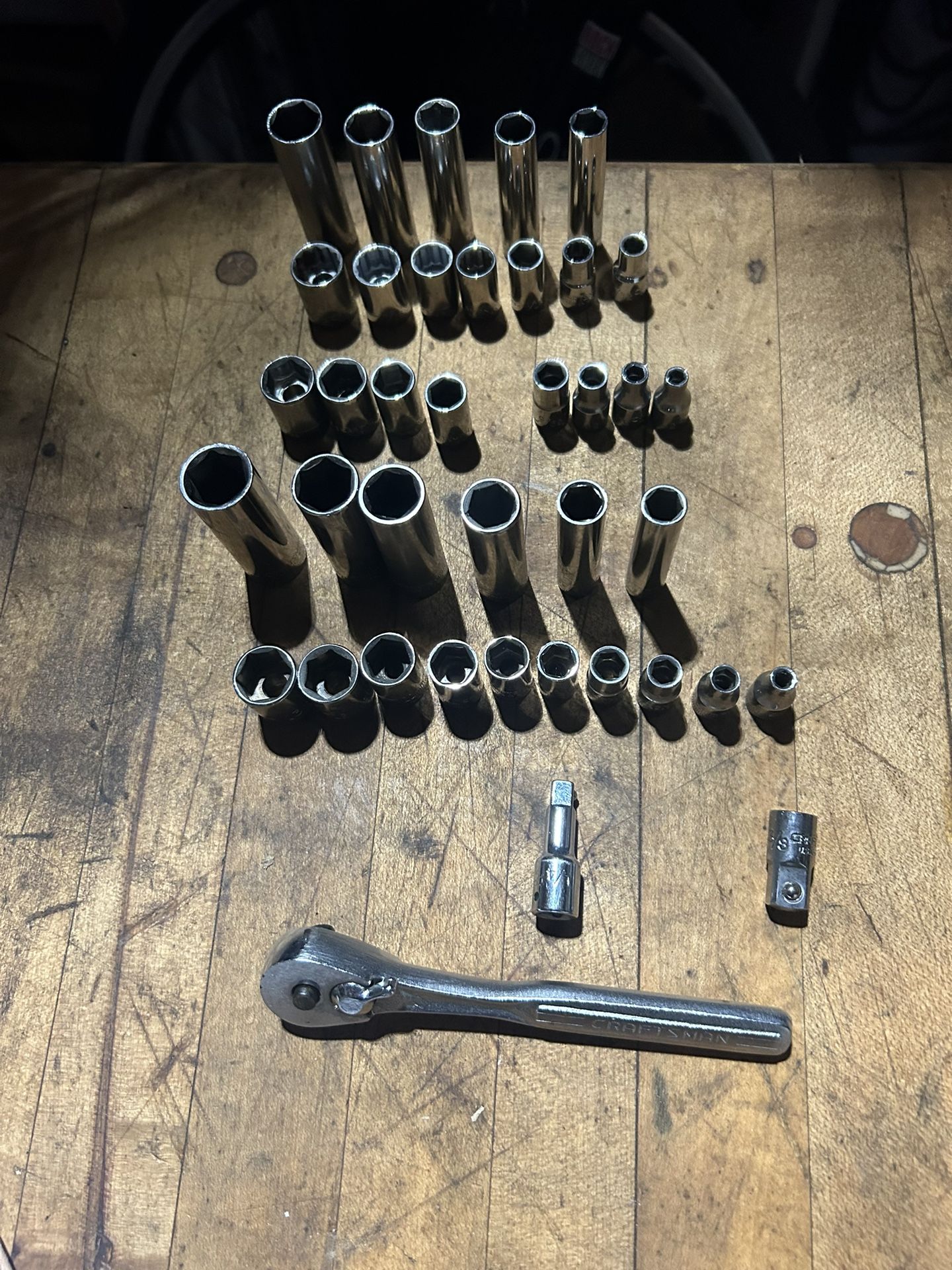Craftsman 1/4” Ratchet, Sockets