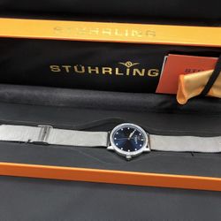 STUHRLING Wrist Watch With Box & Paperwork 