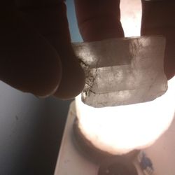 56 CARAT RARE TERMINATED BICOLOR ETCHED BERYL VAR. AQUAMARINE / MORGANITE